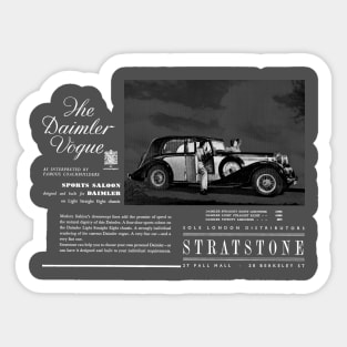 1930s DAIMLER VOGUE - advert Sticker